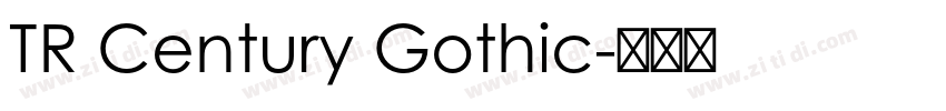 TR Century Gothic字体转换